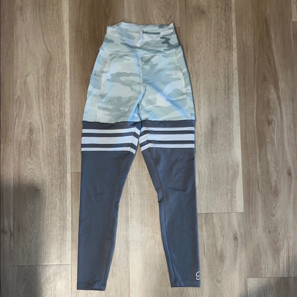 Camouflage and Gray Leggings